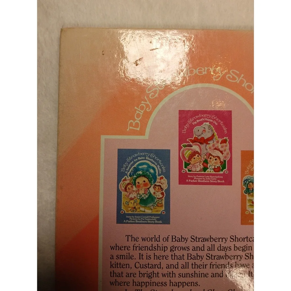 VTG 1984 Baby Strawberry‎ Shortcake THE Strawberryland Choo Choo HARDCOVER BOOK